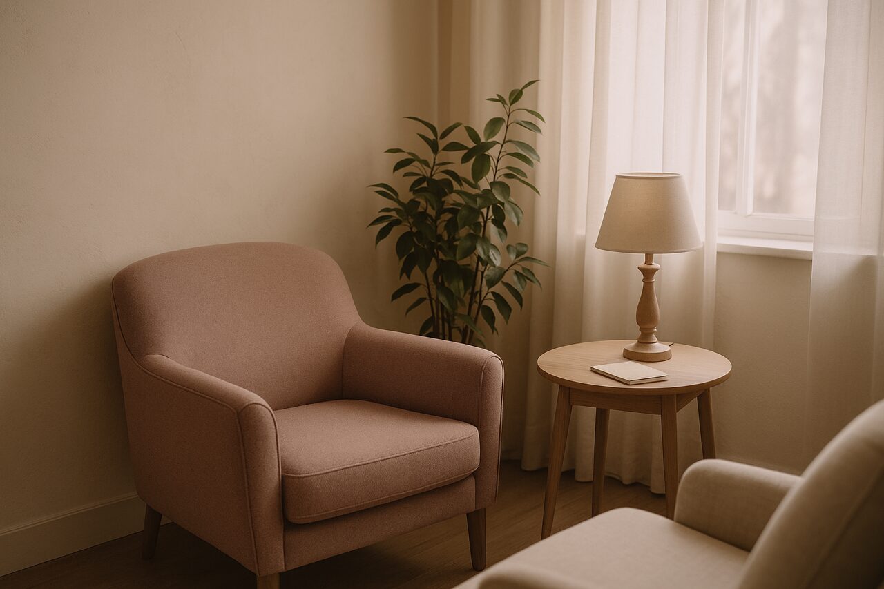 A calm, welcoming space for our conversation